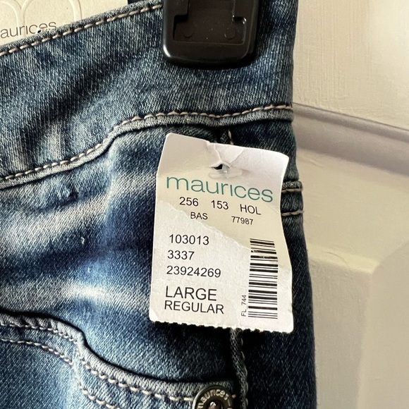 NWT Maurice’s jeans jeggings L large reg mid rise - Picture 4 of 6